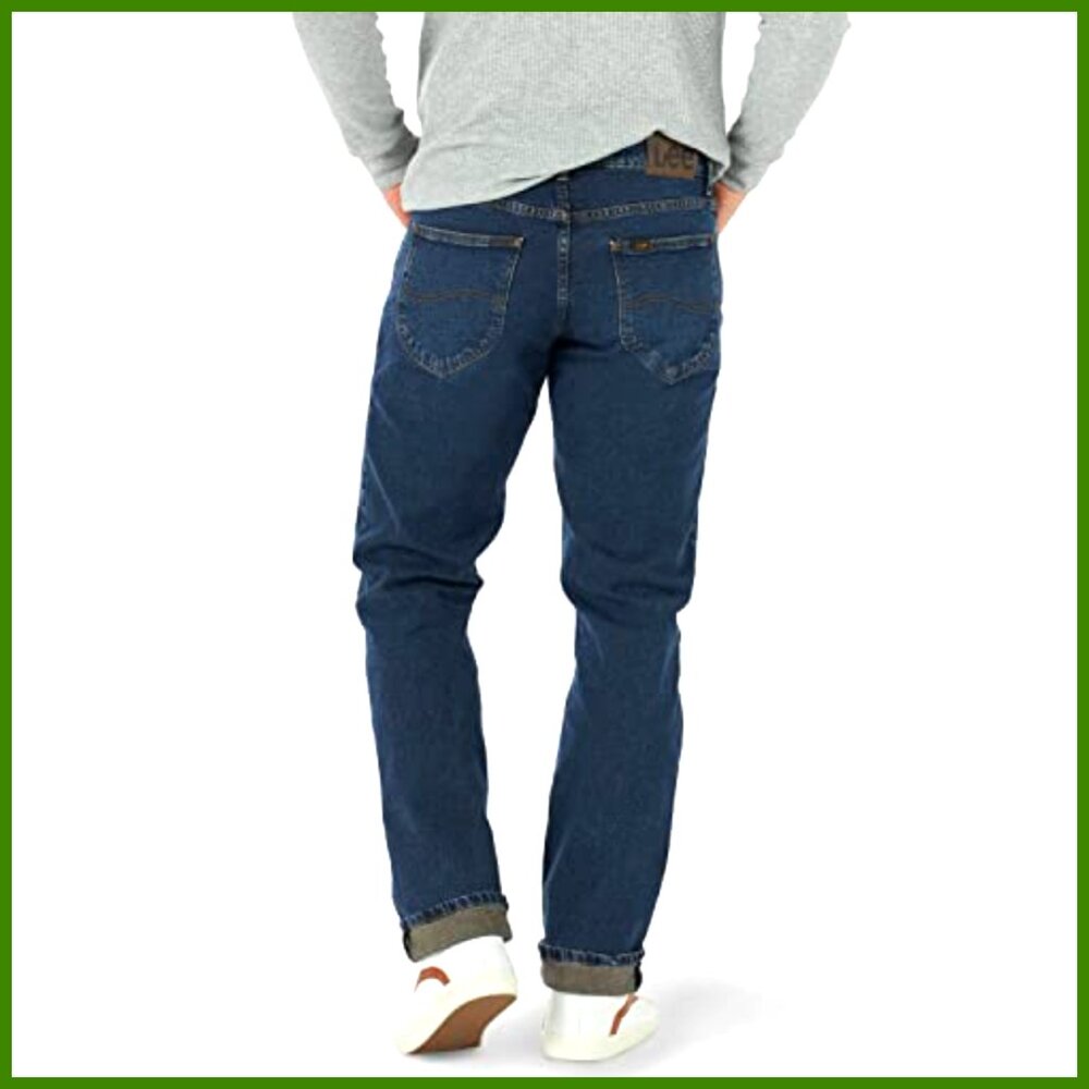 Relaxed Straight Leg Jeans, 99% Cotton 1% Spandex, Mid Rise - Picture 2 of 7